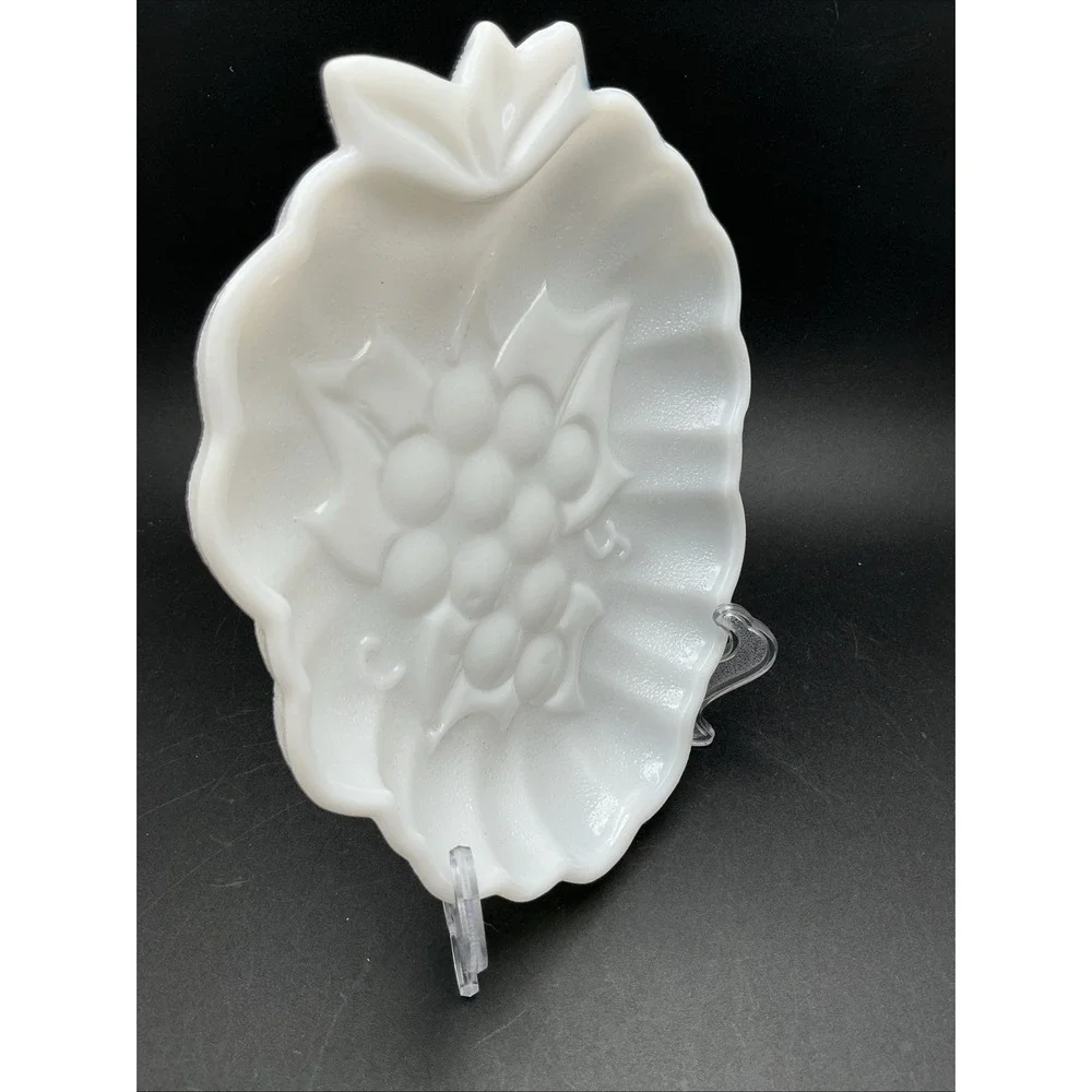 Vtg Hazel-Atlas Glass Co, Opaque Platonite Milk Glass 7